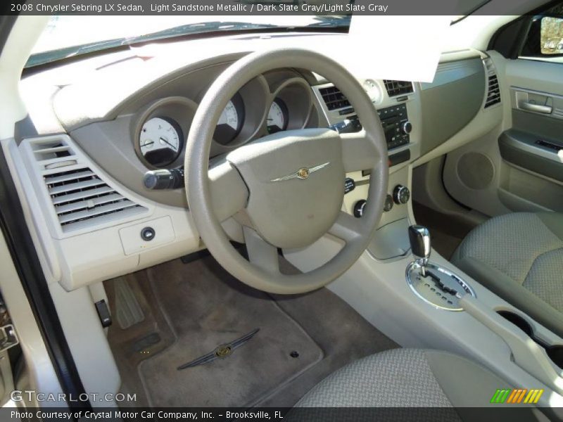 Light Sandstone Metallic / Dark Slate Gray/Light Slate Gray 2008 Chrysler Sebring LX Sedan