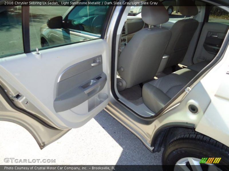 Light Sandstone Metallic / Dark Slate Gray/Light Slate Gray 2008 Chrysler Sebring LX Sedan