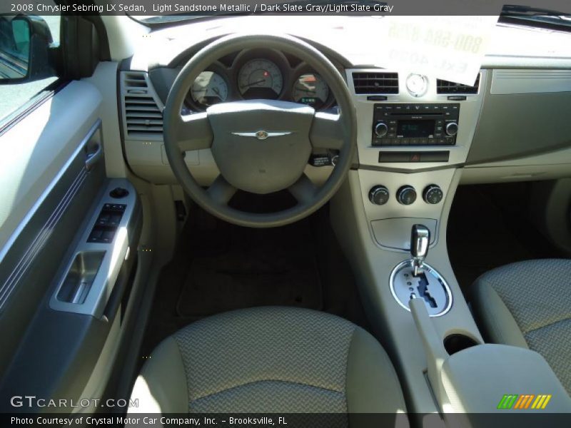Light Sandstone Metallic / Dark Slate Gray/Light Slate Gray 2008 Chrysler Sebring LX Sedan
