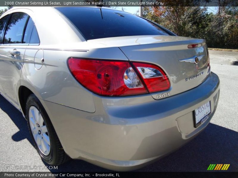 Light Sandstone Metallic / Dark Slate Gray/Light Slate Gray 2008 Chrysler Sebring LX Sedan