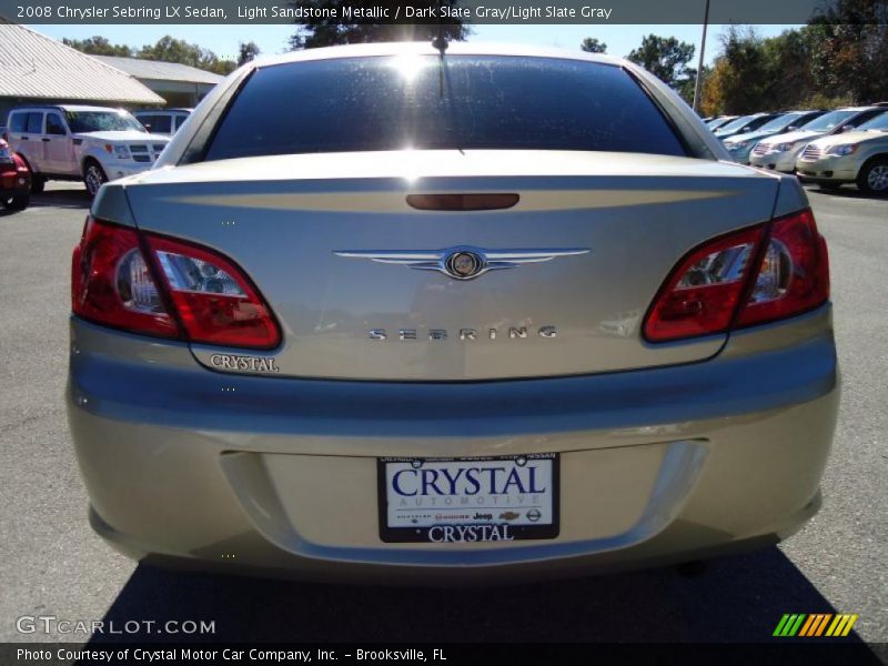 Light Sandstone Metallic / Dark Slate Gray/Light Slate Gray 2008 Chrysler Sebring LX Sedan