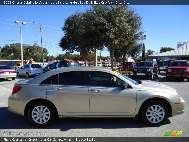 Light Sandstone Metallic / Dark Slate Gray/Light Slate Gray 2008 Chrysler Sebring LX Sedan