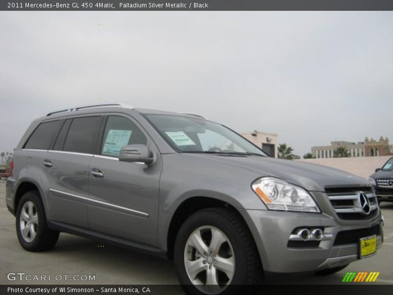 Palladium Silver Metallic / Black 2011 Mercedes-Benz GL 450 4Matic