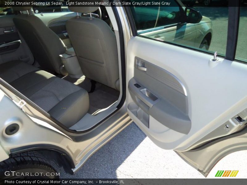 Light Sandstone Metallic / Dark Slate Gray/Light Slate Gray 2008 Chrysler Sebring LX Sedan