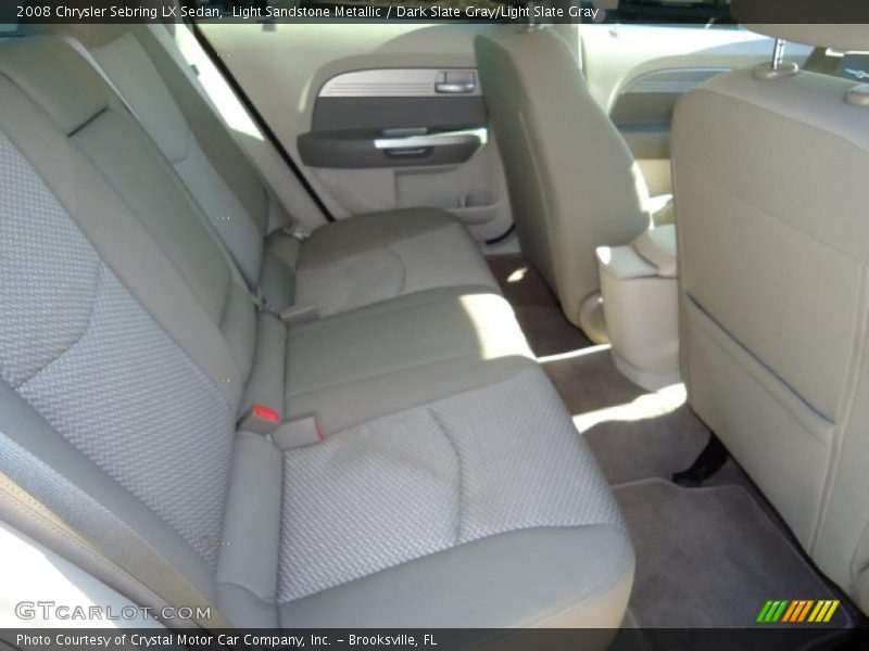 Light Sandstone Metallic / Dark Slate Gray/Light Slate Gray 2008 Chrysler Sebring LX Sedan
