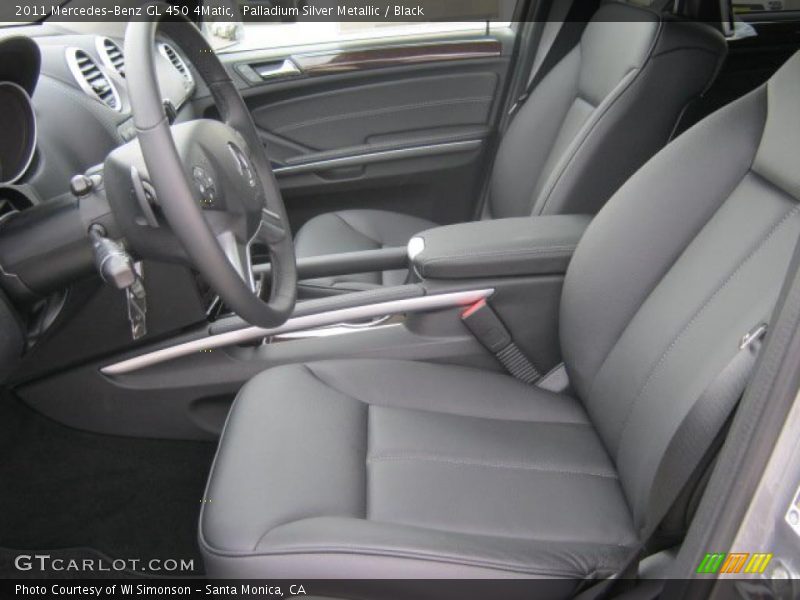Palladium Silver Metallic / Black 2011 Mercedes-Benz GL 450 4Matic