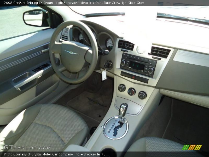 Light Sandstone Metallic / Dark Slate Gray/Light Slate Gray 2008 Chrysler Sebring LX Sedan