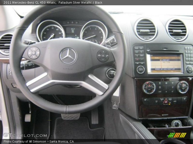 Palladium Silver Metallic / Black 2011 Mercedes-Benz GL 450 4Matic