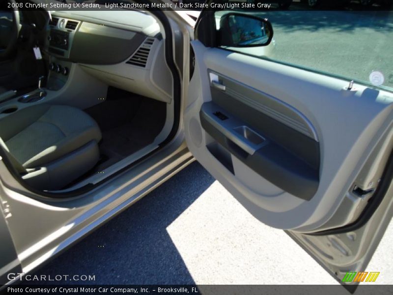 Light Sandstone Metallic / Dark Slate Gray/Light Slate Gray 2008 Chrysler Sebring LX Sedan
