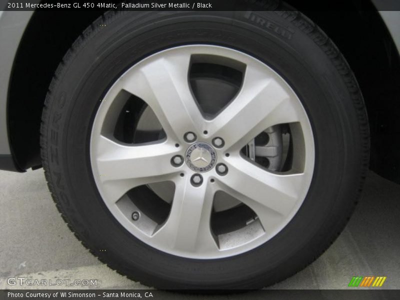 Palladium Silver Metallic / Black 2011 Mercedes-Benz GL 450 4Matic