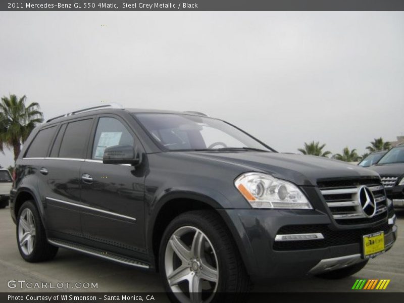Steel Grey Metallic / Black 2011 Mercedes-Benz GL 550 4Matic