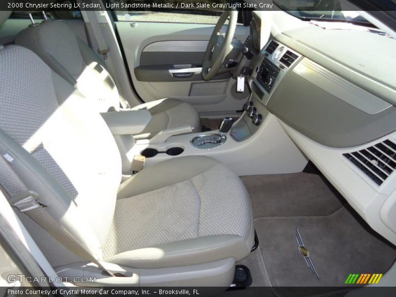 Light Sandstone Metallic / Dark Slate Gray/Light Slate Gray 2008 Chrysler Sebring LX Sedan