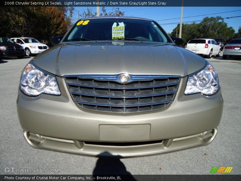 Light Sandstone Metallic / Dark Slate Gray/Light Slate Gray 2008 Chrysler Sebring LX Sedan