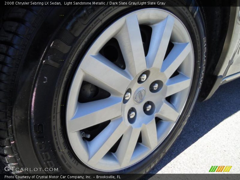Light Sandstone Metallic / Dark Slate Gray/Light Slate Gray 2008 Chrysler Sebring LX Sedan