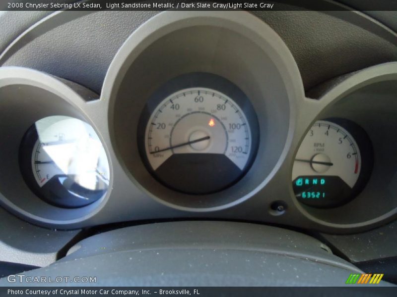 Light Sandstone Metallic / Dark Slate Gray/Light Slate Gray 2008 Chrysler Sebring LX Sedan