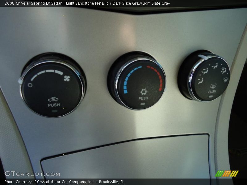 Light Sandstone Metallic / Dark Slate Gray/Light Slate Gray 2008 Chrysler Sebring LX Sedan