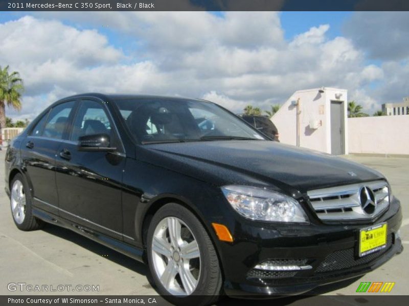 Black / Black 2011 Mercedes-Benz C 350 Sport