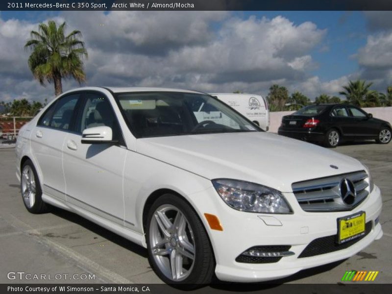 Arctic White / Almond/Mocha 2011 Mercedes-Benz C 350 Sport