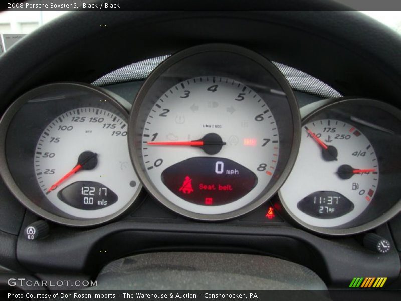 Black / Black 2008 Porsche Boxster S