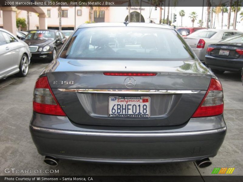 Flint Grey Metallic / Black 2008 Mercedes-Benz E 350 Sedan