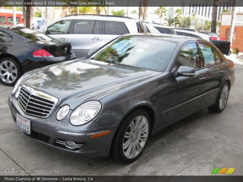 Flint Grey Metallic / Black 2008 Mercedes-Benz E 350 Sedan