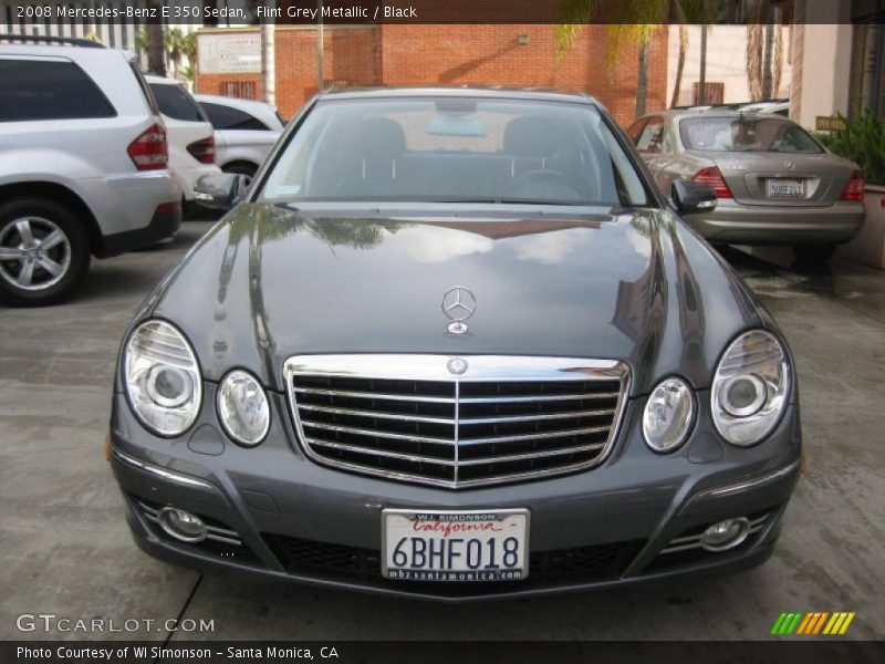 Flint Grey Metallic / Black 2008 Mercedes-Benz E 350 Sedan