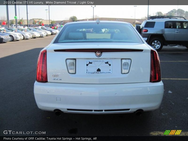 White Diamond Tricoat / Light Gray 2010 Cadillac STS V6 Luxury