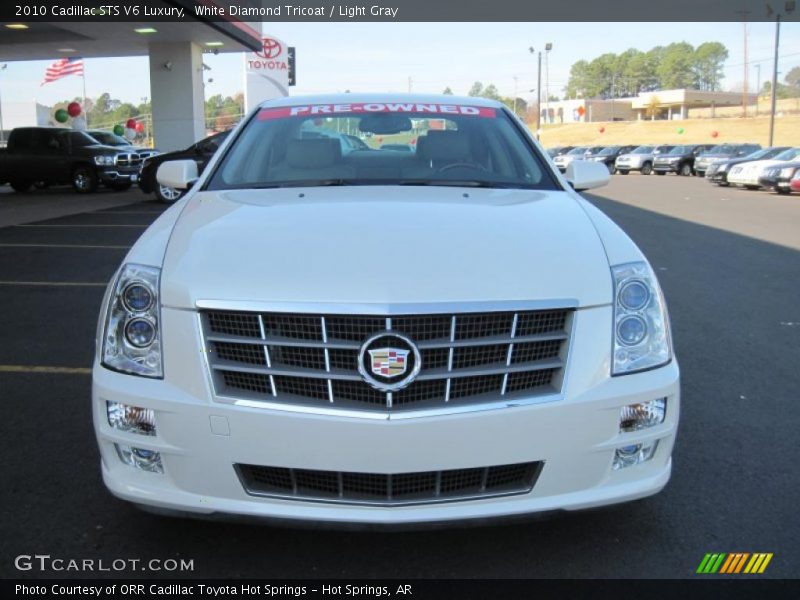 White Diamond Tricoat / Light Gray 2010 Cadillac STS V6 Luxury