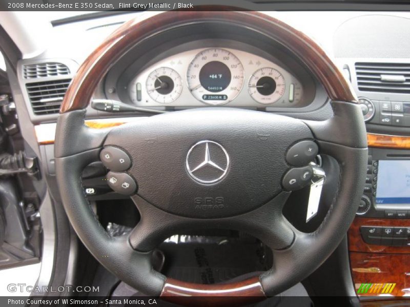 Flint Grey Metallic / Black 2008 Mercedes-Benz E 350 Sedan