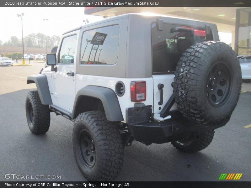 Stone White / Dark Slate Gray/Medium Slate Gray 2010 Jeep Wrangler Rubicon 4x4