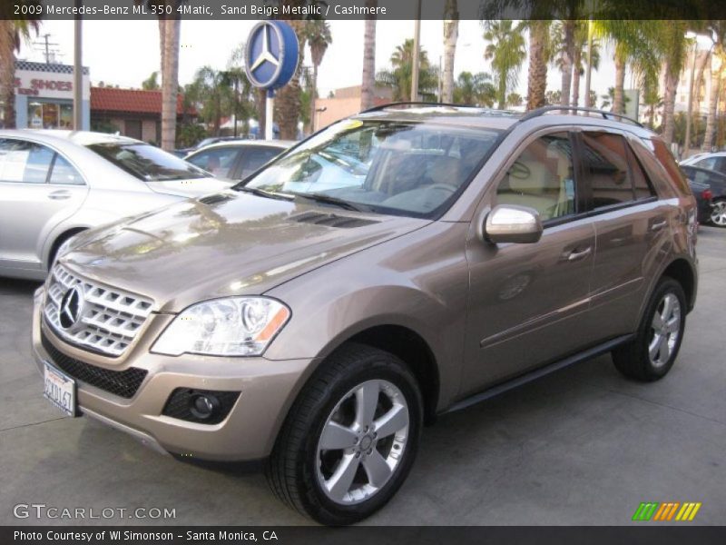 Sand Beige Metallic / Cashmere 2009 Mercedes-Benz ML 350 4Matic
