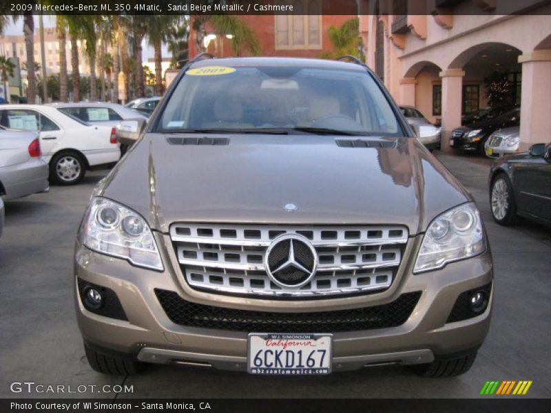 Sand Beige Metallic / Cashmere 2009 Mercedes-Benz ML 350 4Matic