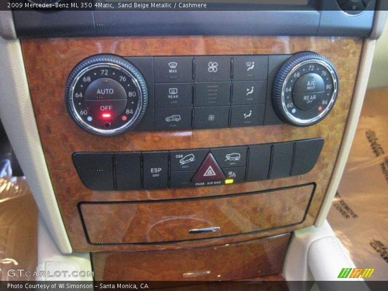 Sand Beige Metallic / Cashmere 2009 Mercedes-Benz ML 350 4Matic