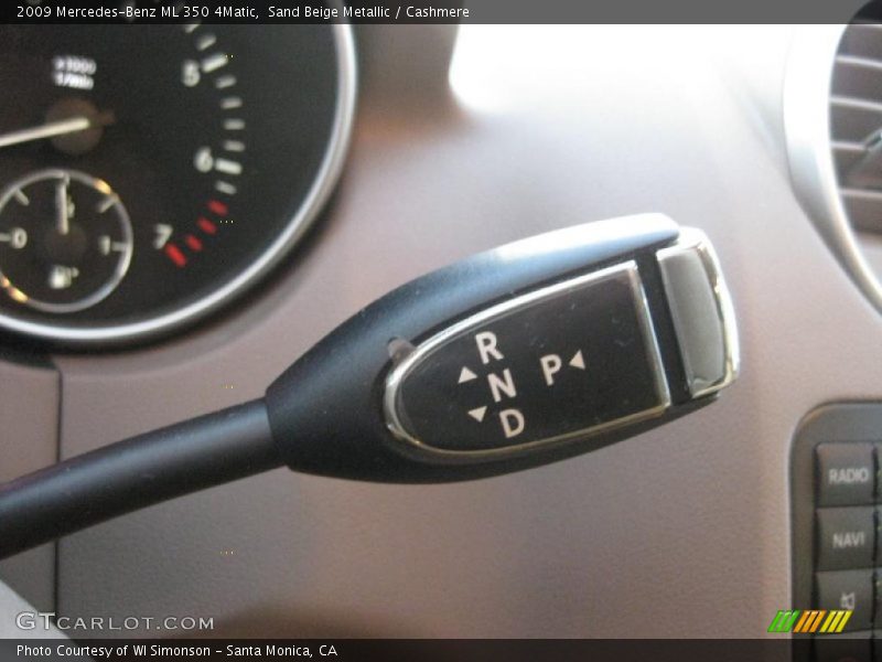 Sand Beige Metallic / Cashmere 2009 Mercedes-Benz ML 350 4Matic