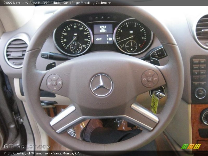 Sand Beige Metallic / Cashmere 2009 Mercedes-Benz ML 350 4Matic