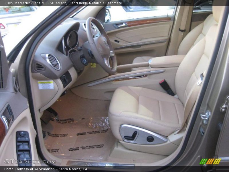 Sand Beige Metallic / Cashmere 2009 Mercedes-Benz ML 350 4Matic