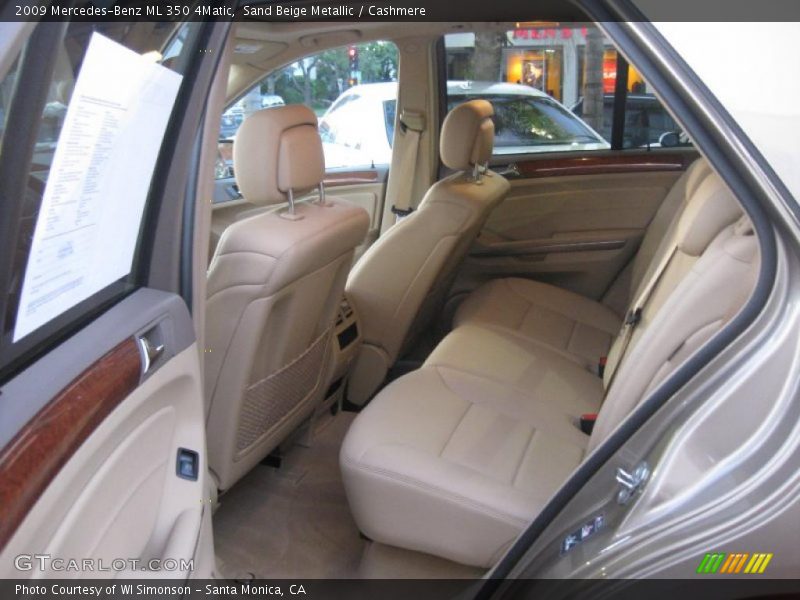 Sand Beige Metallic / Cashmere 2009 Mercedes-Benz ML 350 4Matic