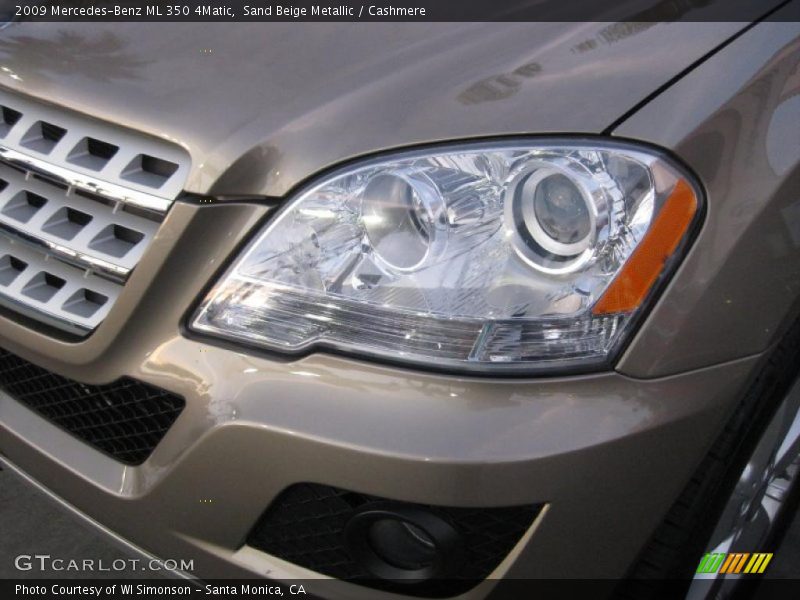 Sand Beige Metallic / Cashmere 2009 Mercedes-Benz ML 350 4Matic