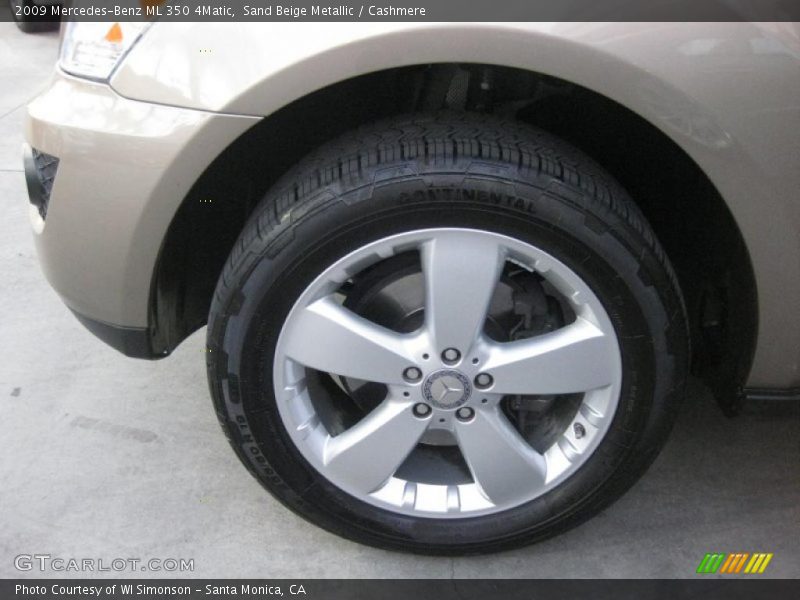 Sand Beige Metallic / Cashmere 2009 Mercedes-Benz ML 350 4Matic
