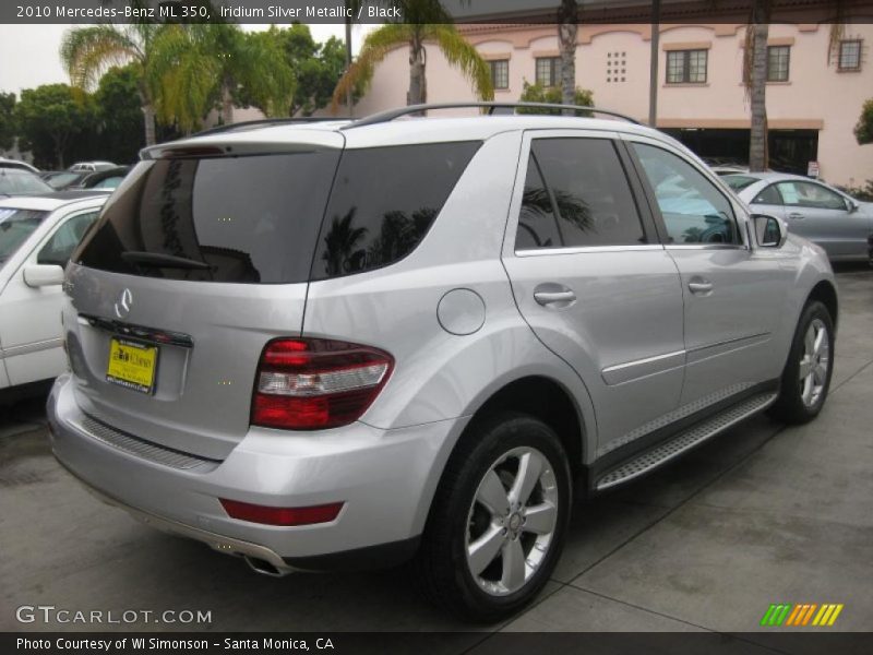 Iridium Silver Metallic / Black 2010 Mercedes-Benz ML 350