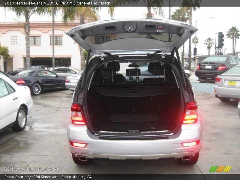 Iridium Silver Metallic / Black 2010 Mercedes-Benz ML 350