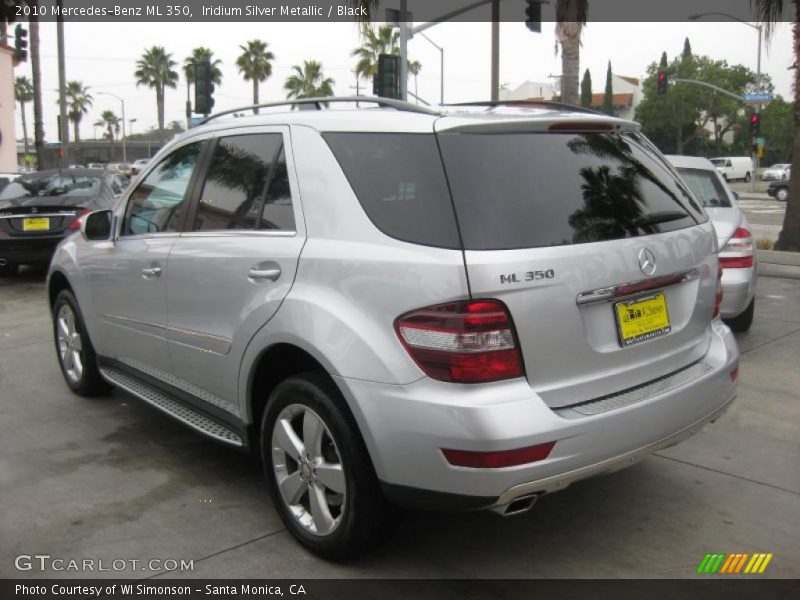 Iridium Silver Metallic / Black 2010 Mercedes-Benz ML 350