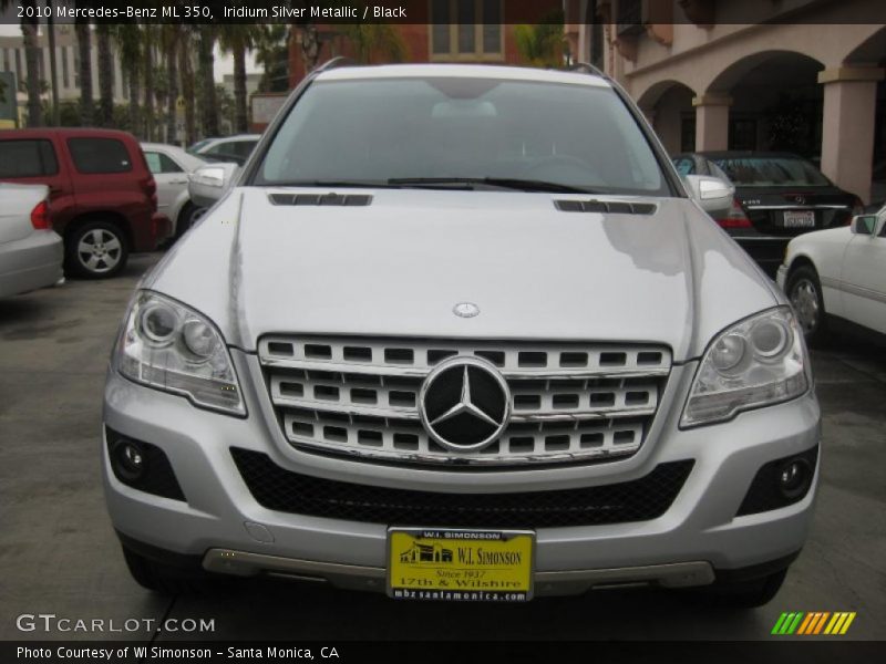 Iridium Silver Metallic / Black 2010 Mercedes-Benz ML 350