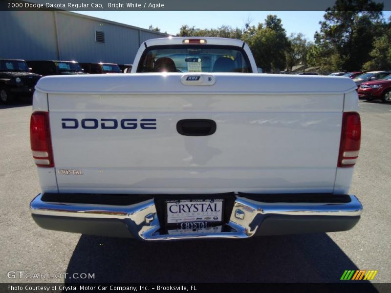 Bright White / Agate 2000 Dodge Dakota Regular Cab