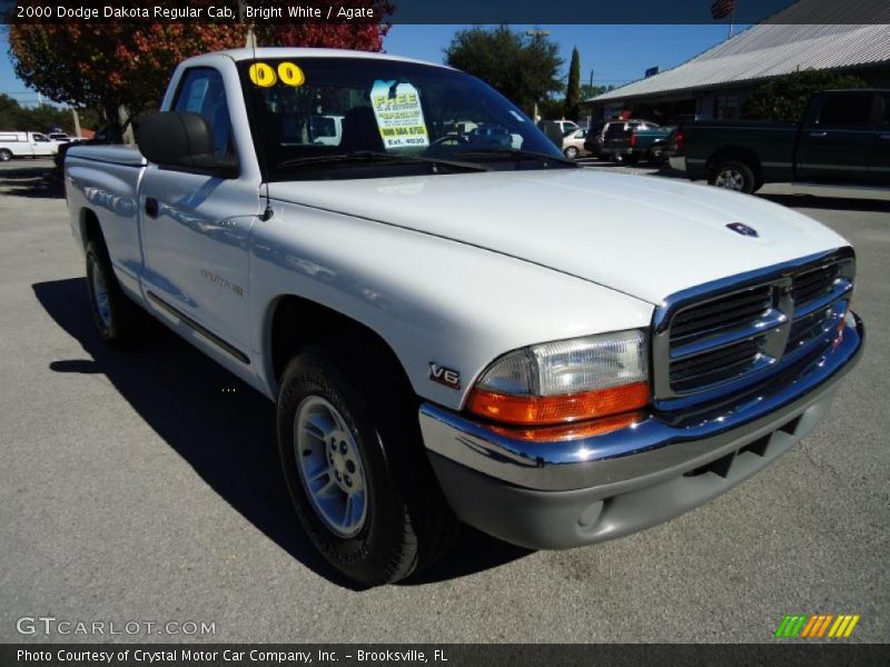 Bright White / Agate 2000 Dodge Dakota Regular Cab