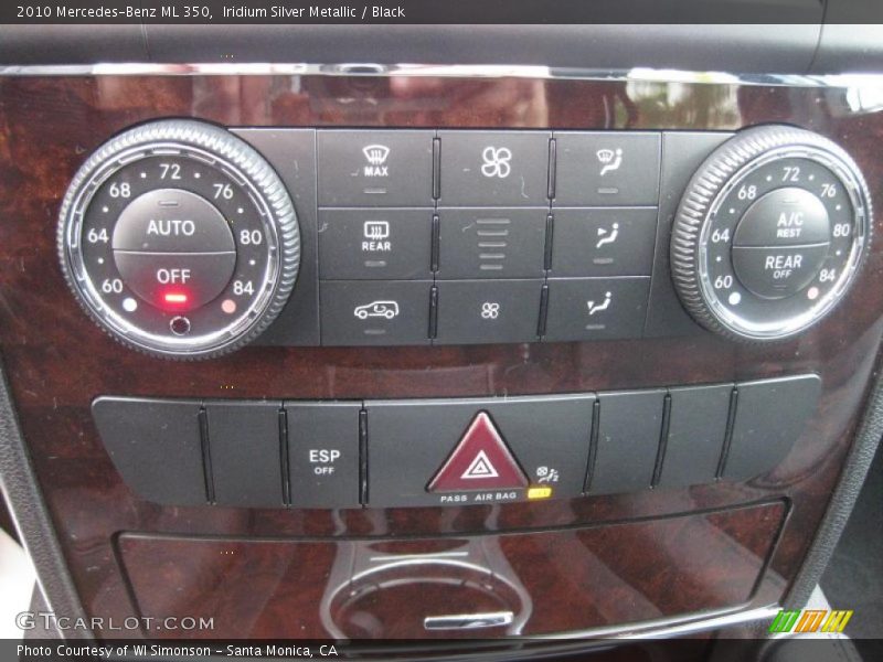 Iridium Silver Metallic / Black 2010 Mercedes-Benz ML 350