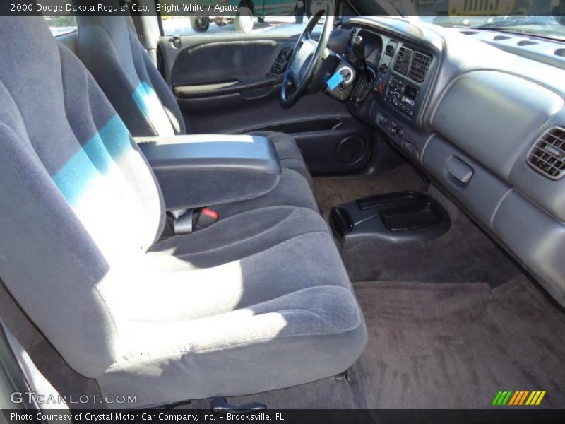 Bright White / Agate 2000 Dodge Dakota Regular Cab