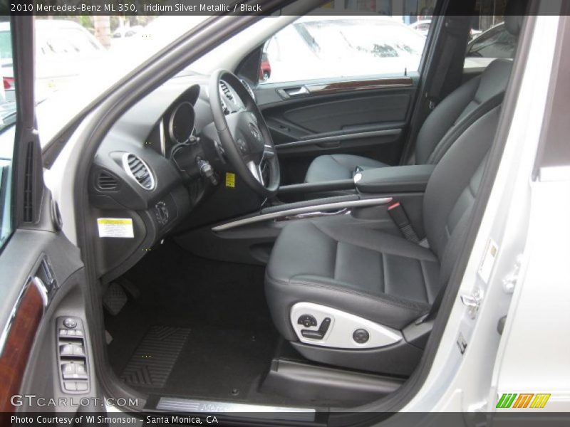 Iridium Silver Metallic / Black 2010 Mercedes-Benz ML 350