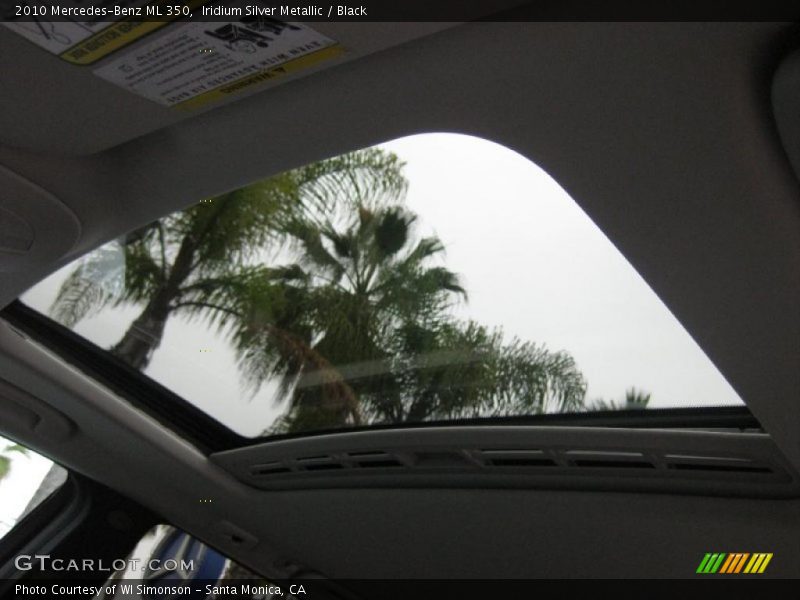 Iridium Silver Metallic / Black 2010 Mercedes-Benz ML 350