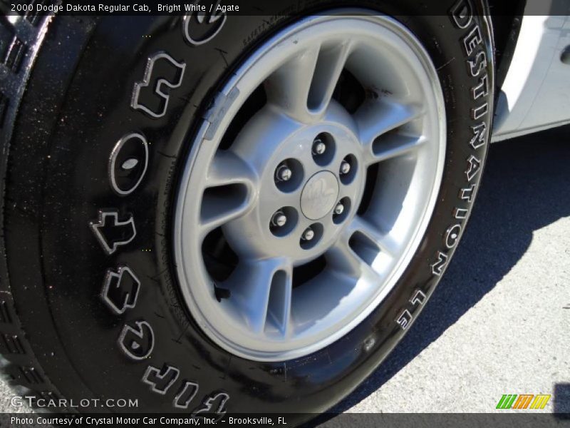 Bright White / Agate 2000 Dodge Dakota Regular Cab